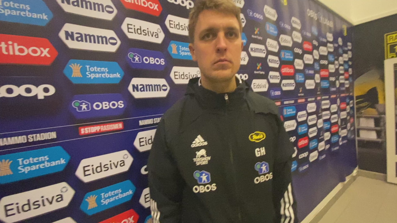 Intervju med Gard Holme etter 2-2 mot Raufoss